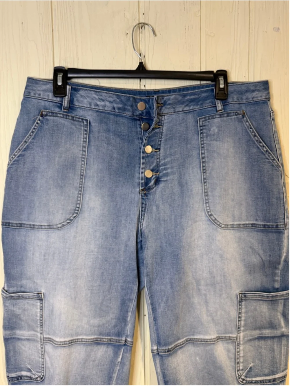 Women's FLAMINGALS Blue Denim Ankle & Cropped Jeans 3XL - Picture 2 of 9